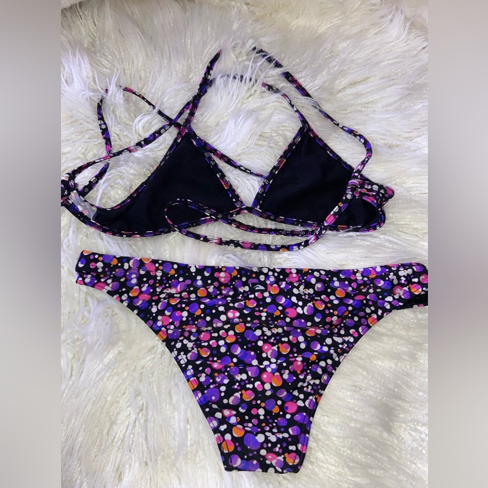 Vibrant Multicolor Bikini Set - Picture 2 of 5